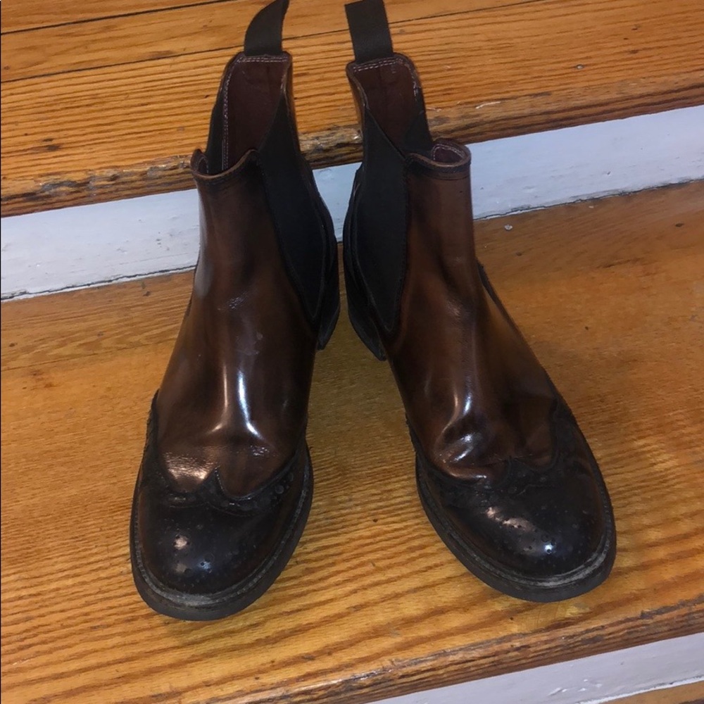 Italian leather boots